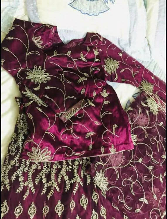 Stunning Maroon Lehnga | Women Locally Made Formals | Large | Worn Once