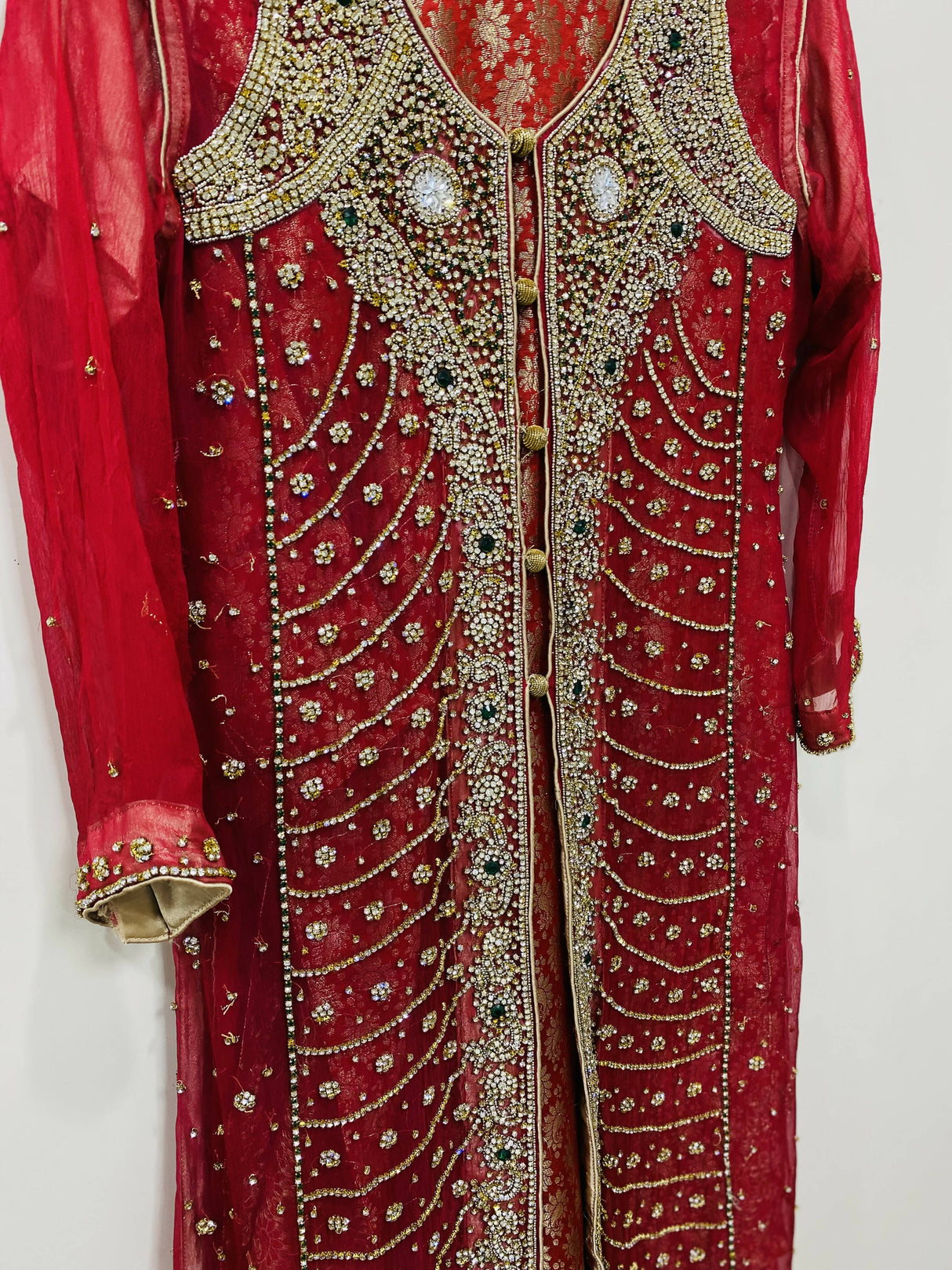 Red Formal 3 Piece Suit | Women Locally Made Formals | Medium | Preloved