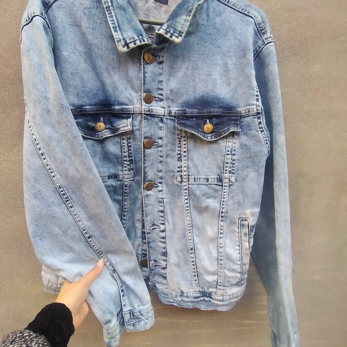 One denim jacket (Size: M ) | Women Sweaters & Jackets | Preloved