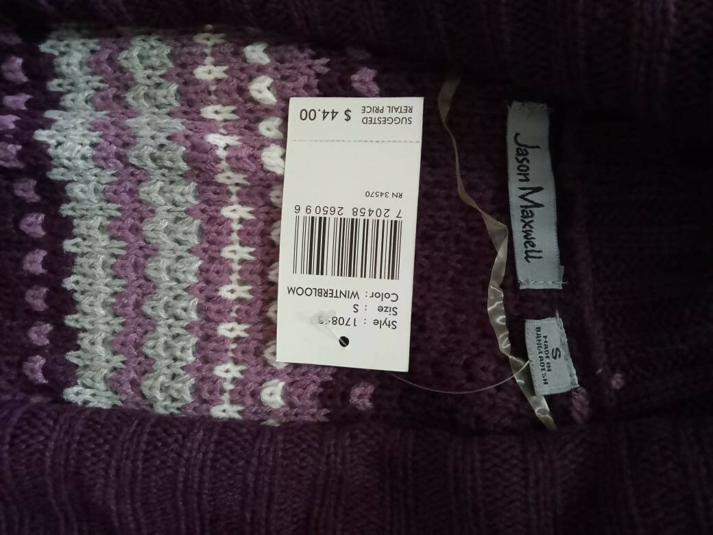 Jason Maxwell | Purple and grey cardigan | Women Sweaters & Jackets | Small | New