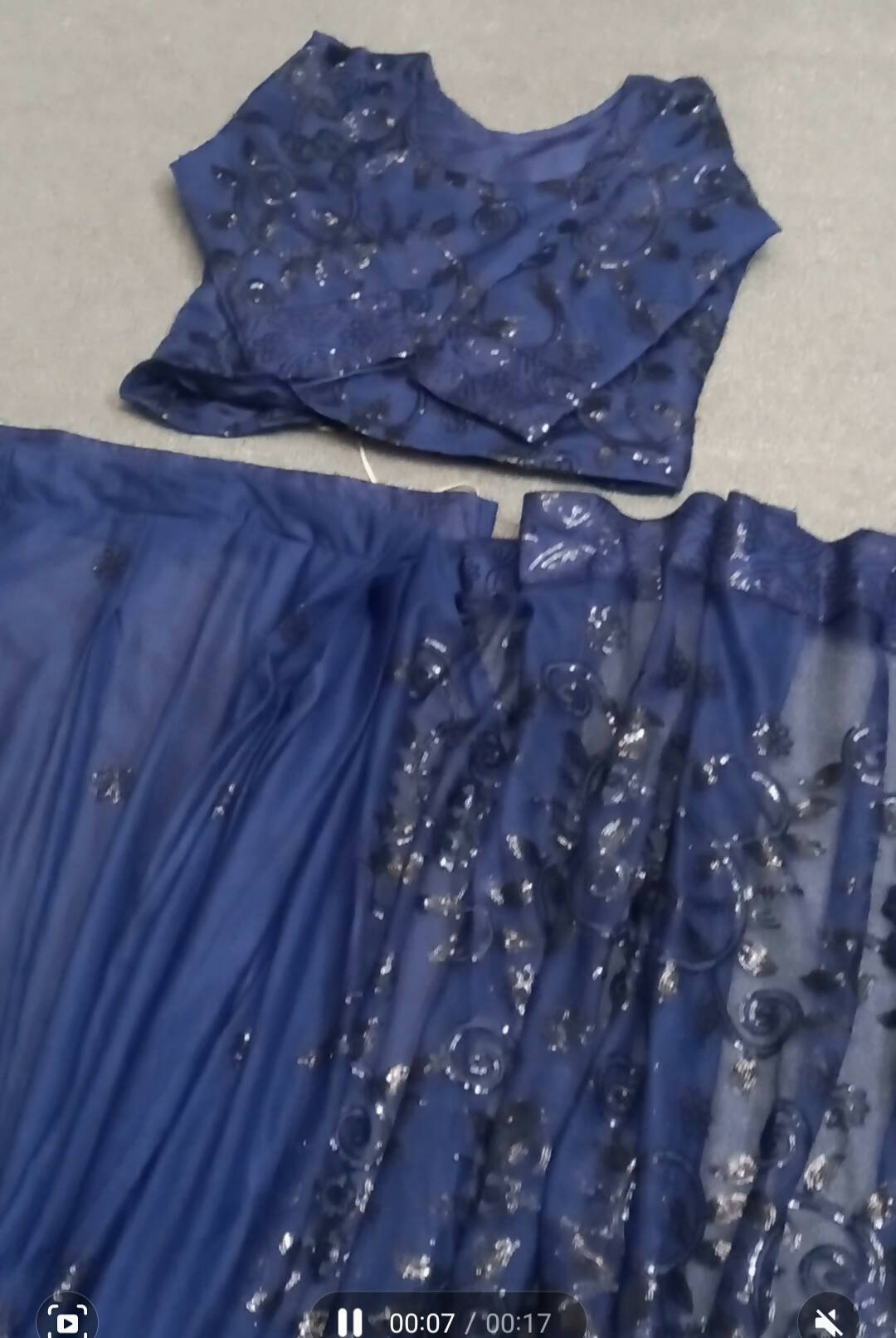 Blue Saree | Women Sarees | Women Locally Made Formals | Large | New