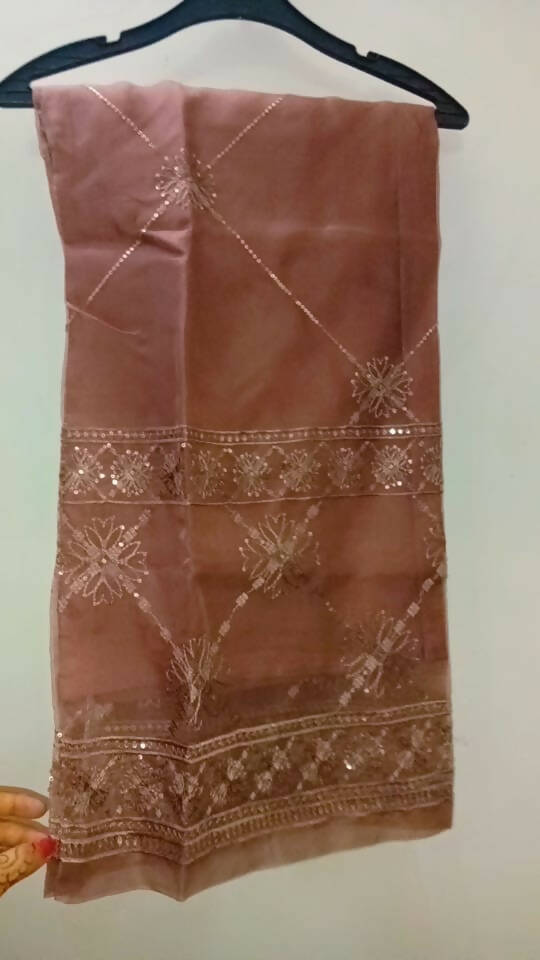 3 Pc Organza Suit | Women Locally Made Formals | Small | New