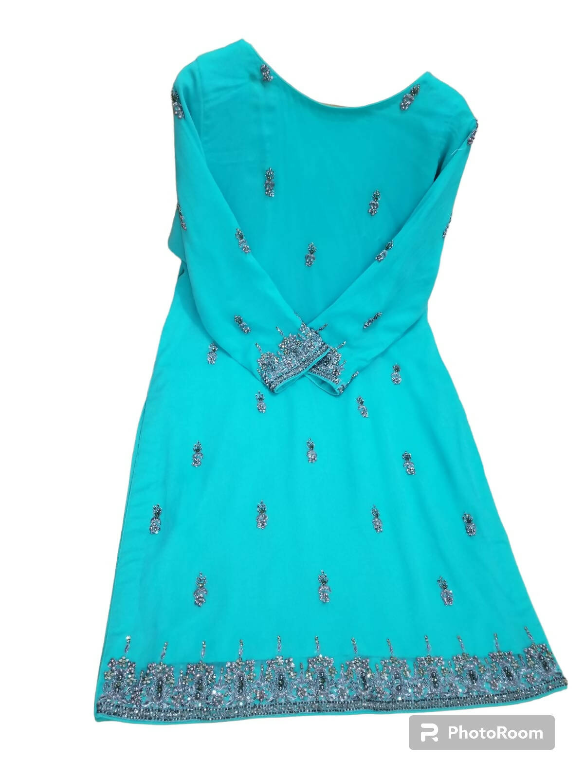 Stylish Embroidered Stone work Suit | Women Locally Made Formals | Large | Preloved