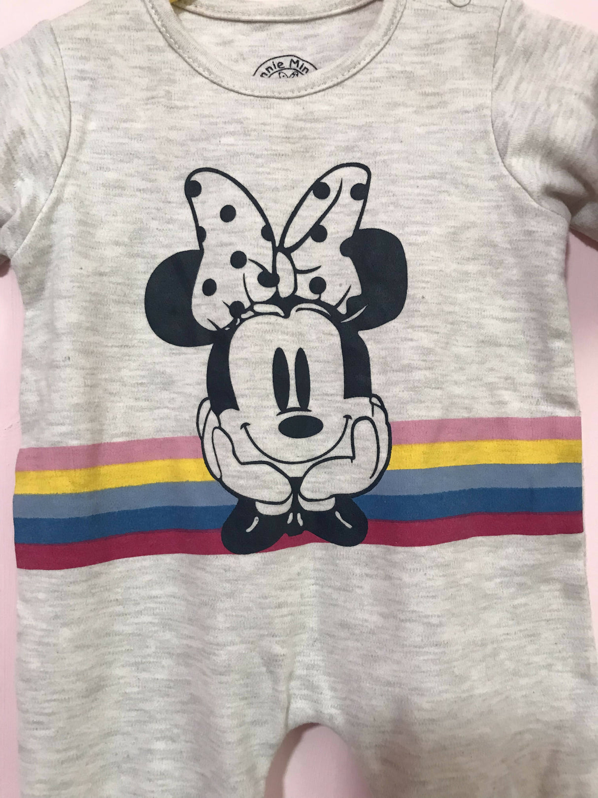 Minnie minors | Grey romper | Baby Bodysuits & Onesies | Size: 0-3 months | Brand New