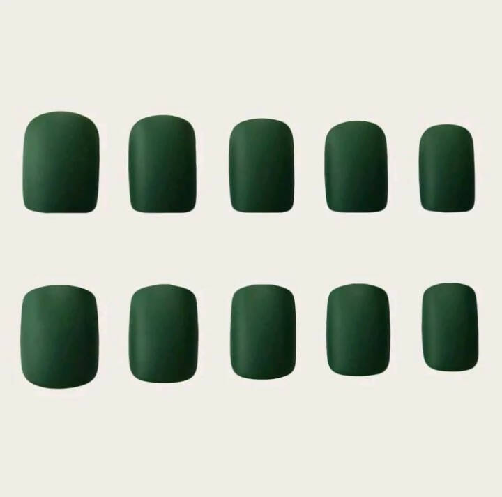 SHEIN | 24pcs short square Fake Nails | Women Beauty | Brand New