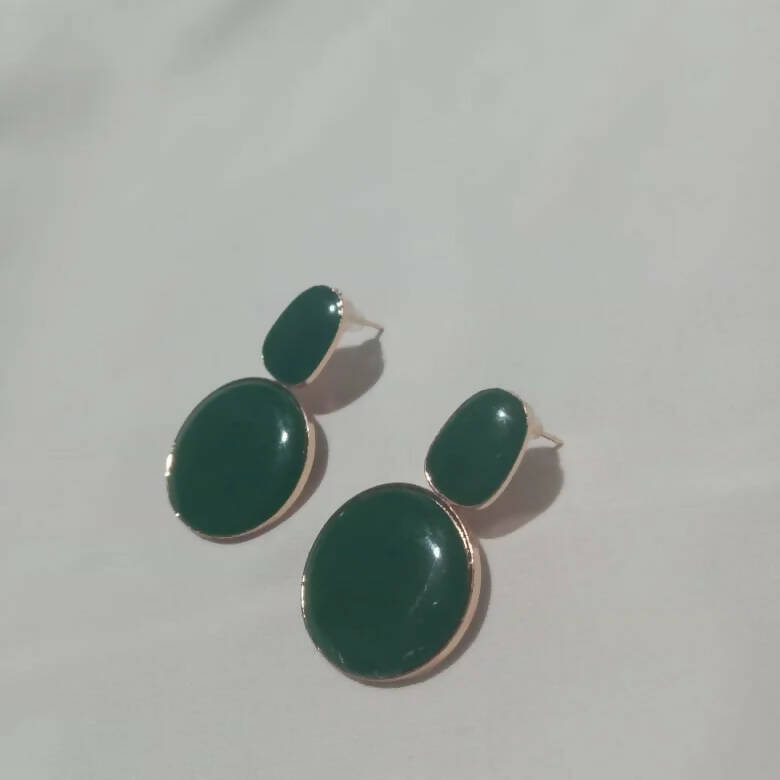 Dark Green Stones Earrings | Women Jewelry | New