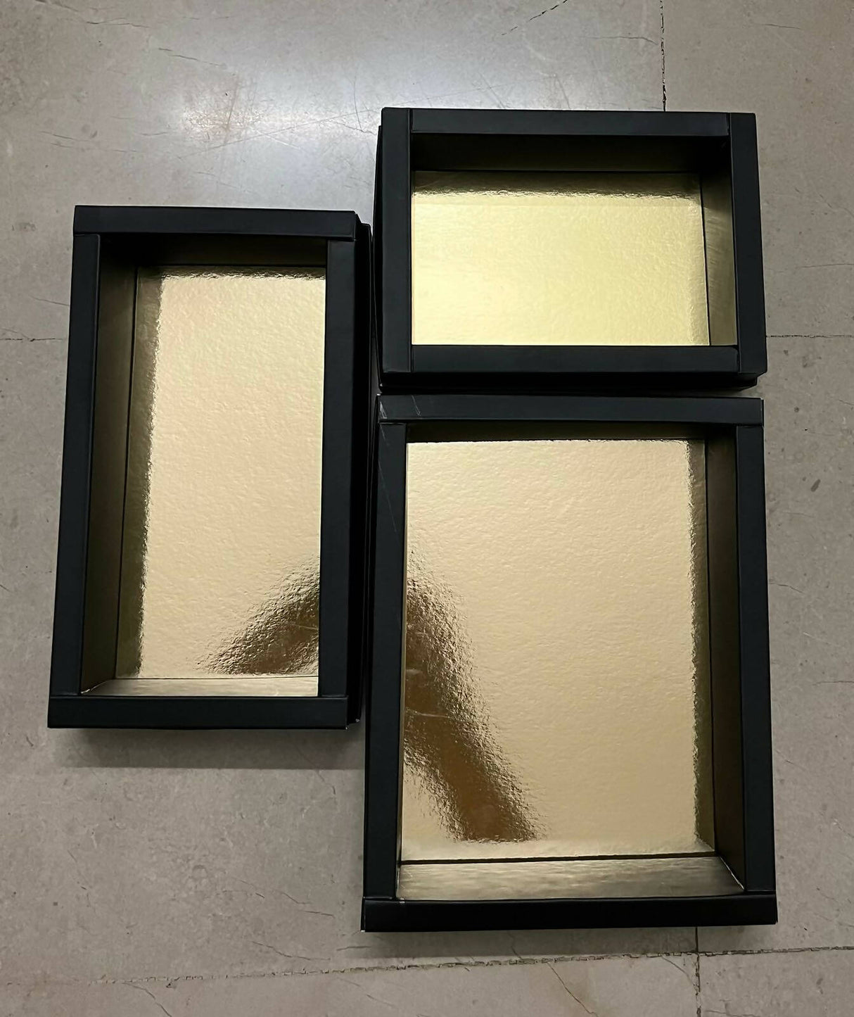 Black Gift Boxes | Corporate Gifts | Set of 3 | New