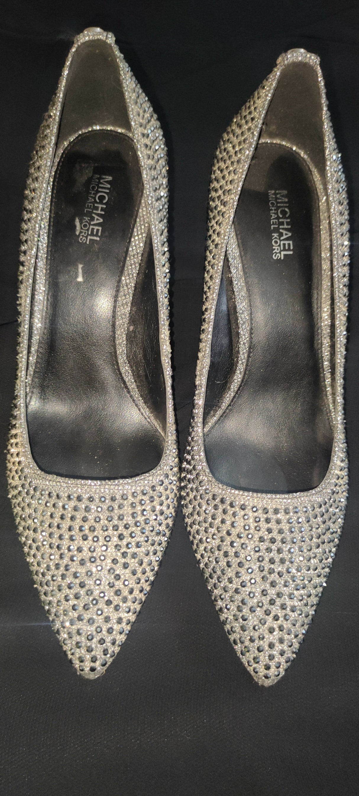Michael Kors| Silver Sandals | Women Shoes | Heels | Size: 36 | New