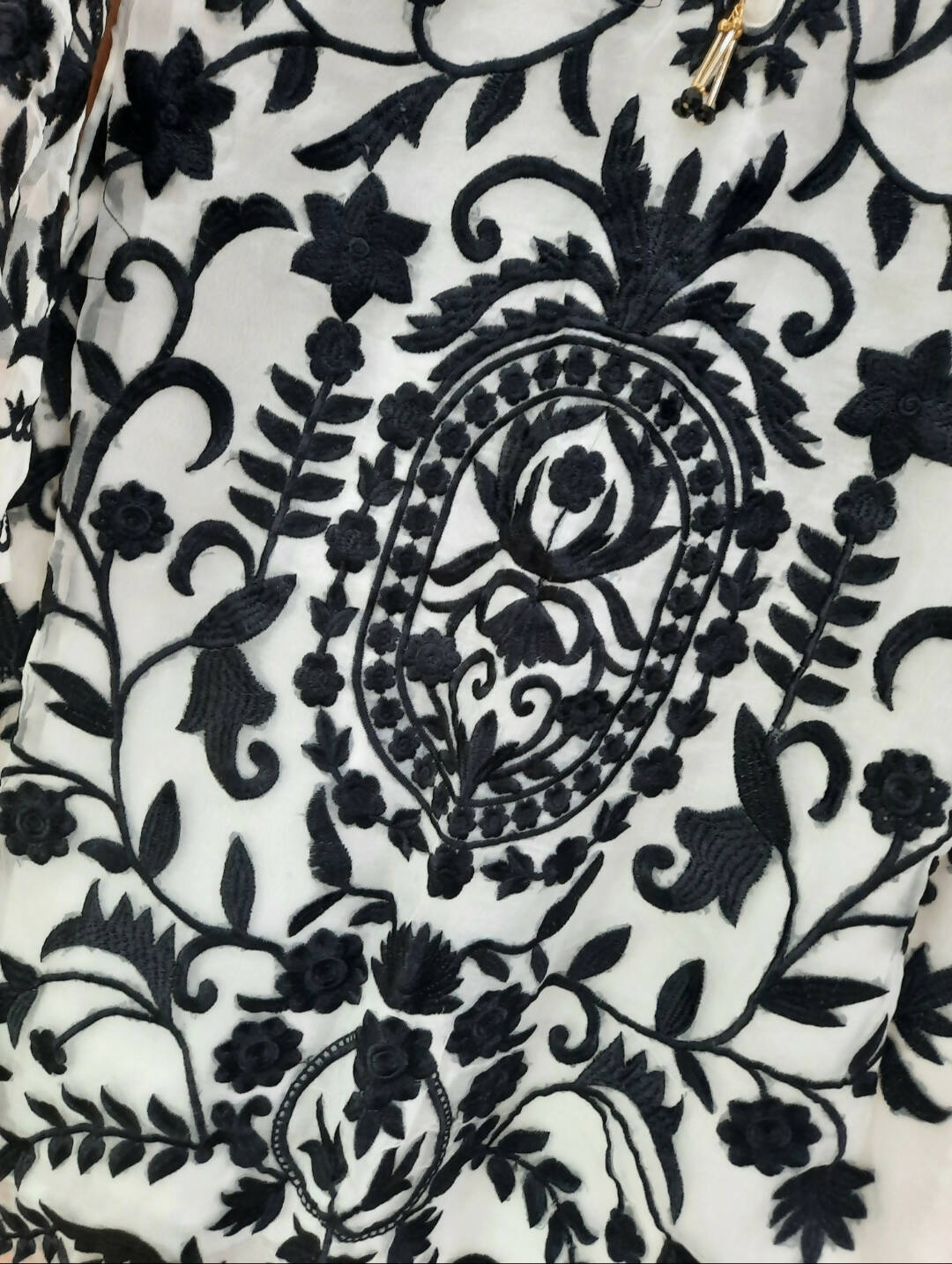 White Organza Suit | Women Locally Made Formals | Small |Worn Once