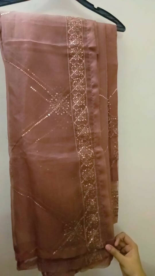 3 Pc Organza Suit | Women Locally Made Formals | Small | New