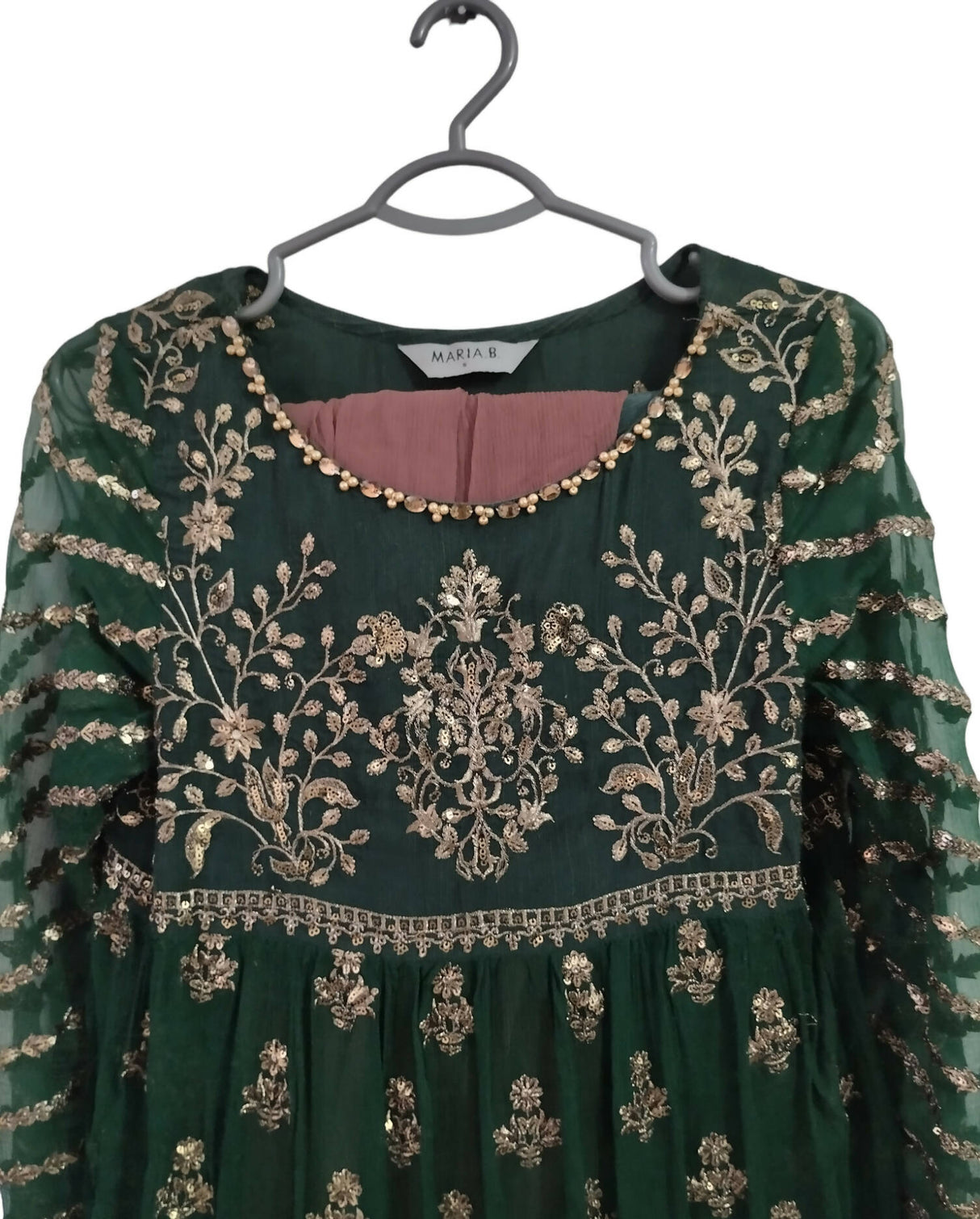 ماریہ بی | سبز 3pc سوٹ | خواتین کے برانڈڈ فارملز | بالکل نیا