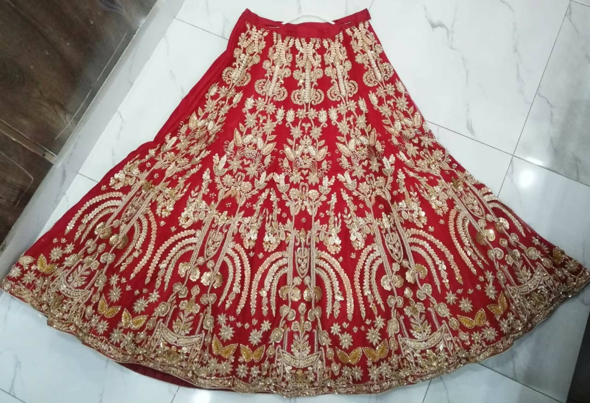 Red Charming Bridal Lehnga | Women Bridals | Medium | Worn Once
