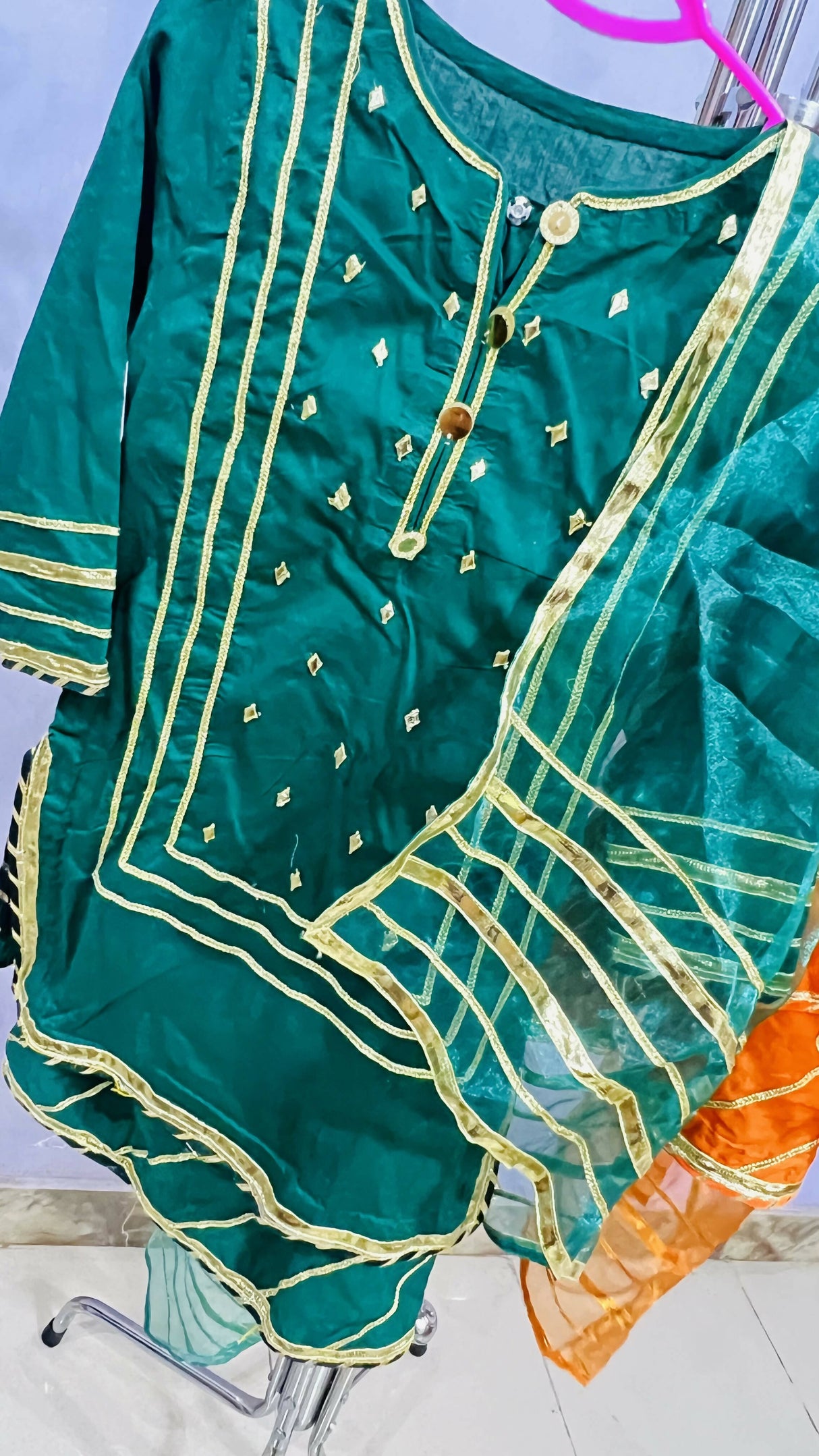 Yellow & Girl Gharara | Kids | Girls Shalwar Kameez | 3 Yrs & 5 Yrs | Worn Once