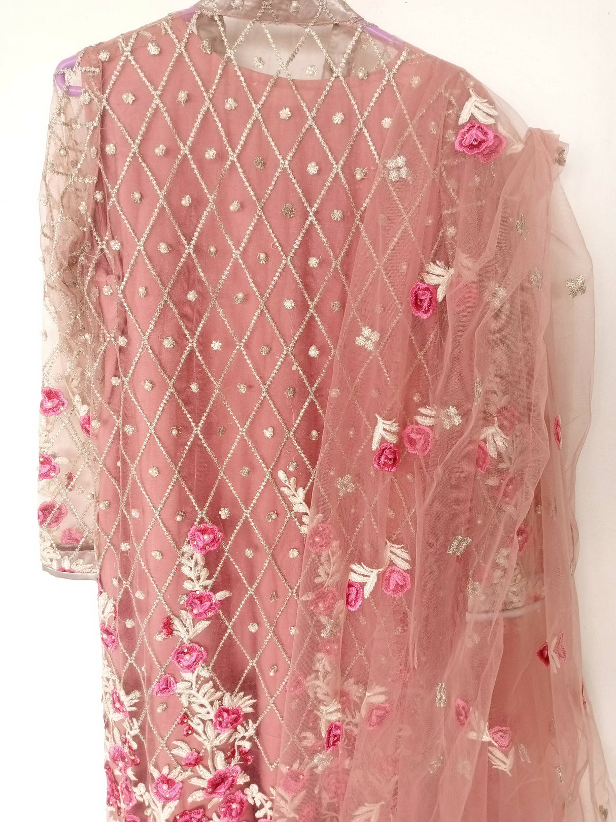 Fancy Tea Pink Frok | Women Locally Made Formals | Medium to Large | Worn Once