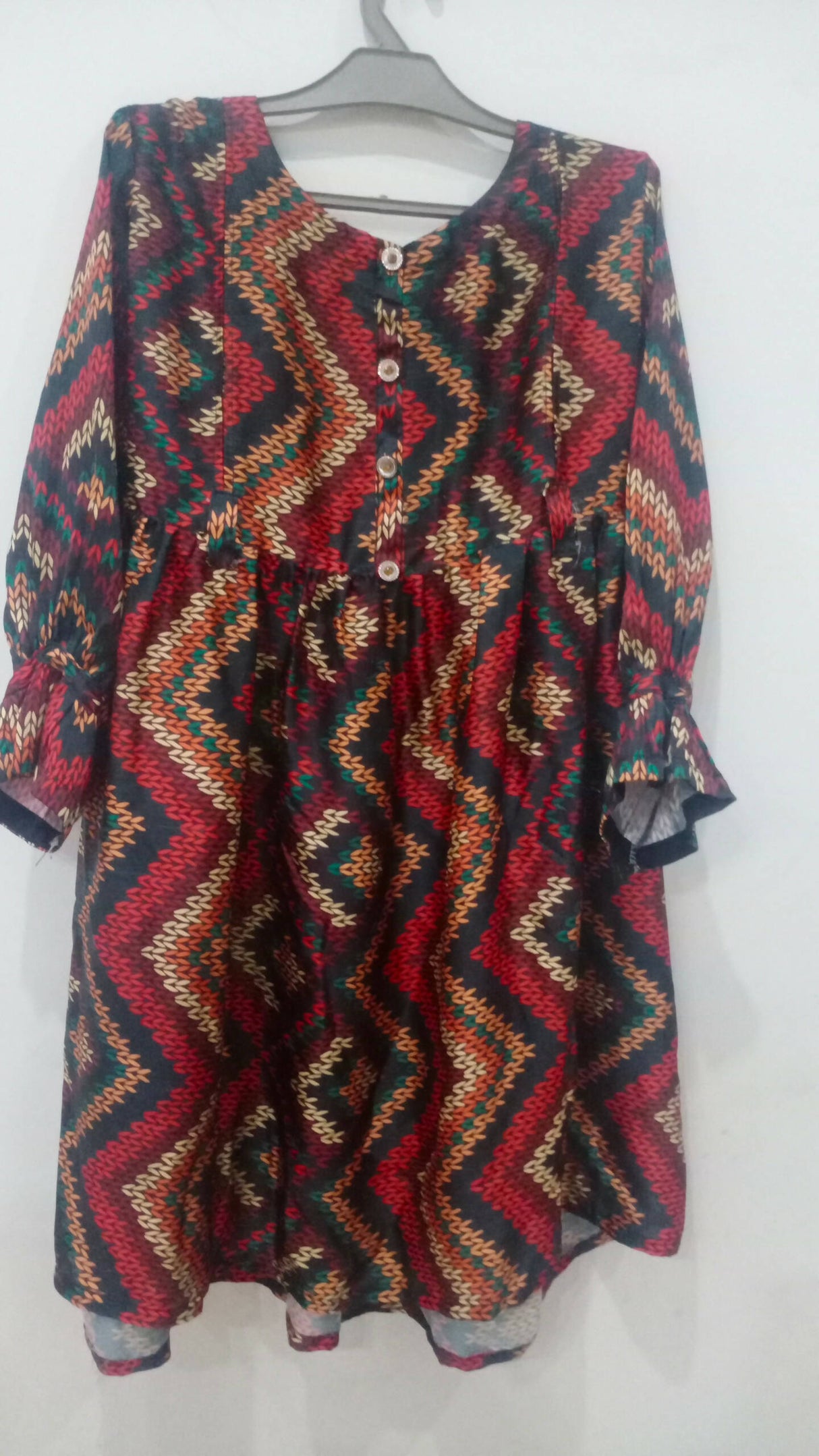 Limelight | Silk Frock Multicolor | Women Frocks & Maxis | Medium | Preloved