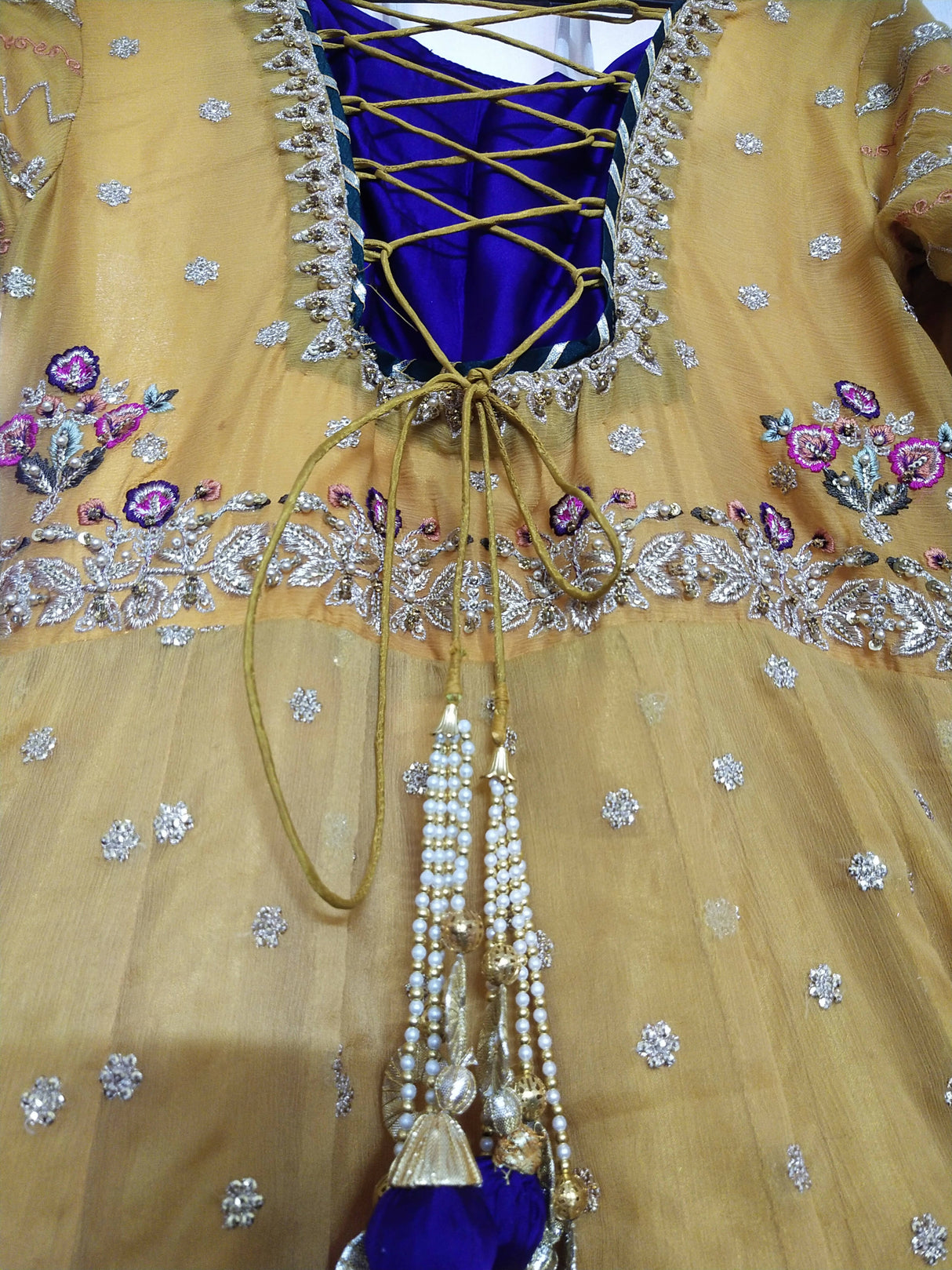 Heavy Embroidered Maxi | Women Frocks & Maxis | Small | Worn Once