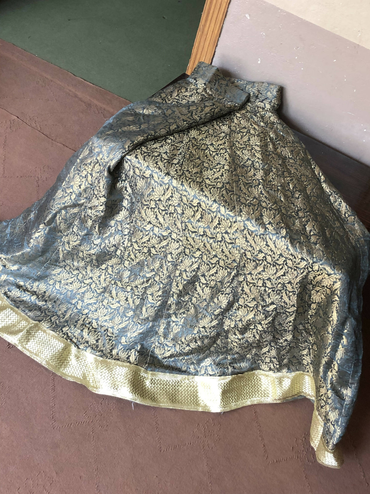 3 Pc Ghaghra Choli With Embroidery | Women Locally Made Formals | Medium | Worn Once