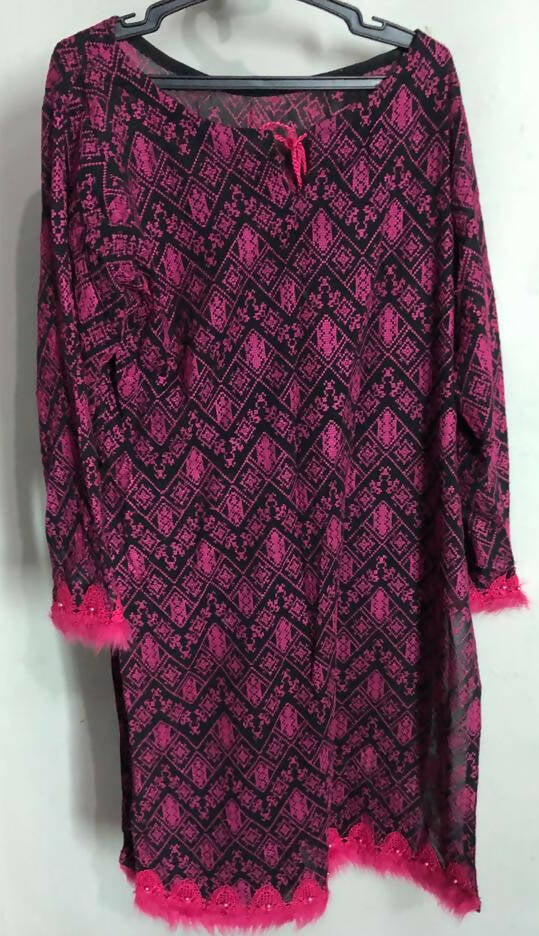 Brareeze | Purple Color 2 Pc Stitched Suit | Women Branded Kurta | Medium | Preloved