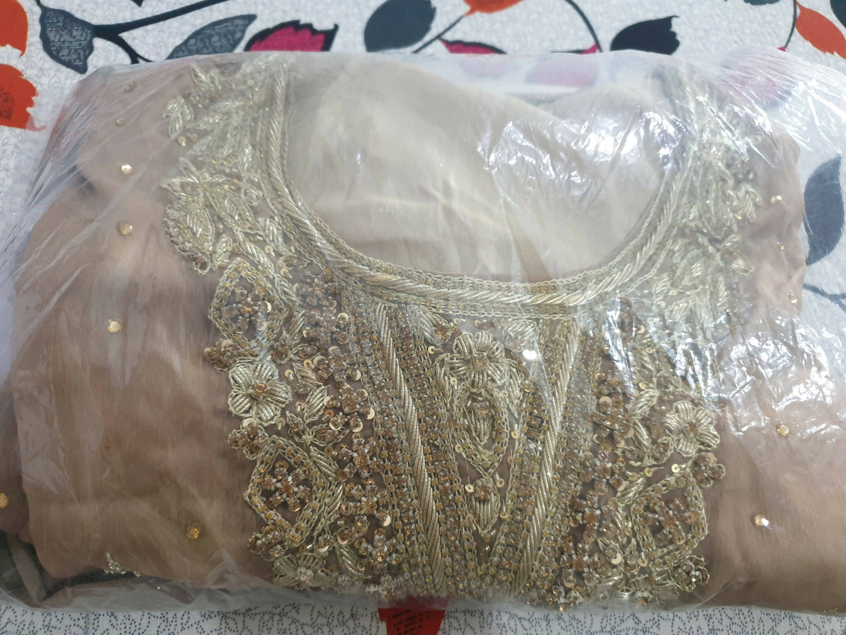 3 PC Embroidered Suit | Women Locally Made Formals | Medium | Worn Once