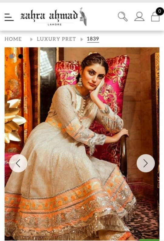 Zahra Ahmad | Women Branded Formals | Small | Preloved