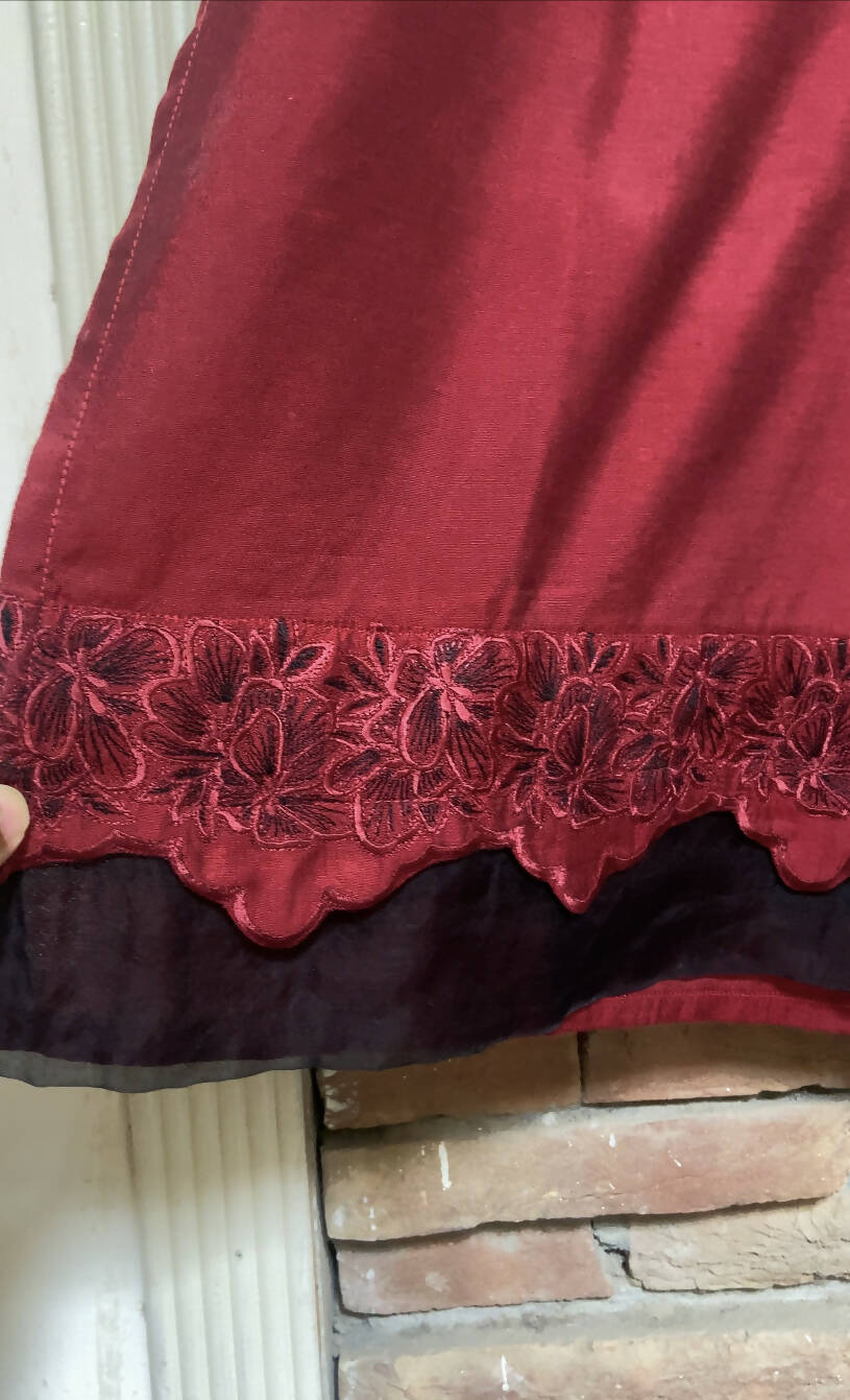 Image | Red Kurta | Women Branded Kurta | Small | Worn Once