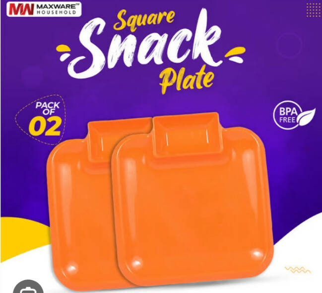 Pack of 2 square shape snack plates | For Your Home | Brand New with Tags