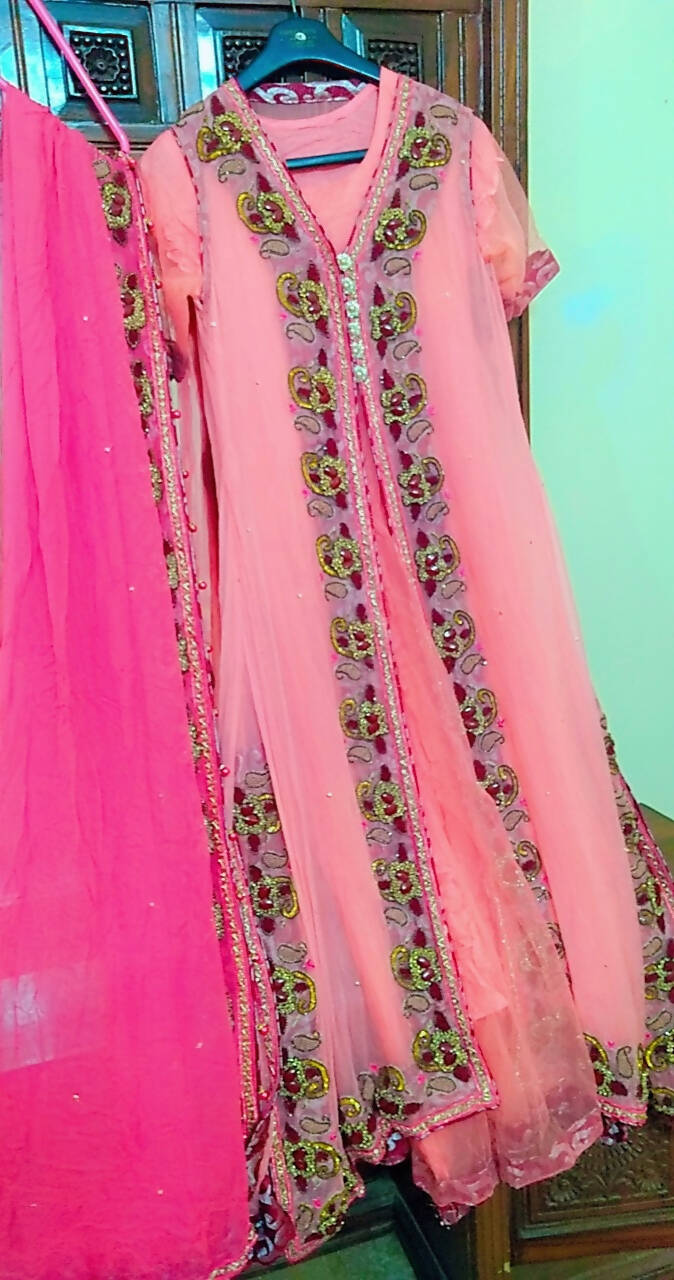 Front open gown Style Frock | Women Locally Made Formals | Medium | Worn Once