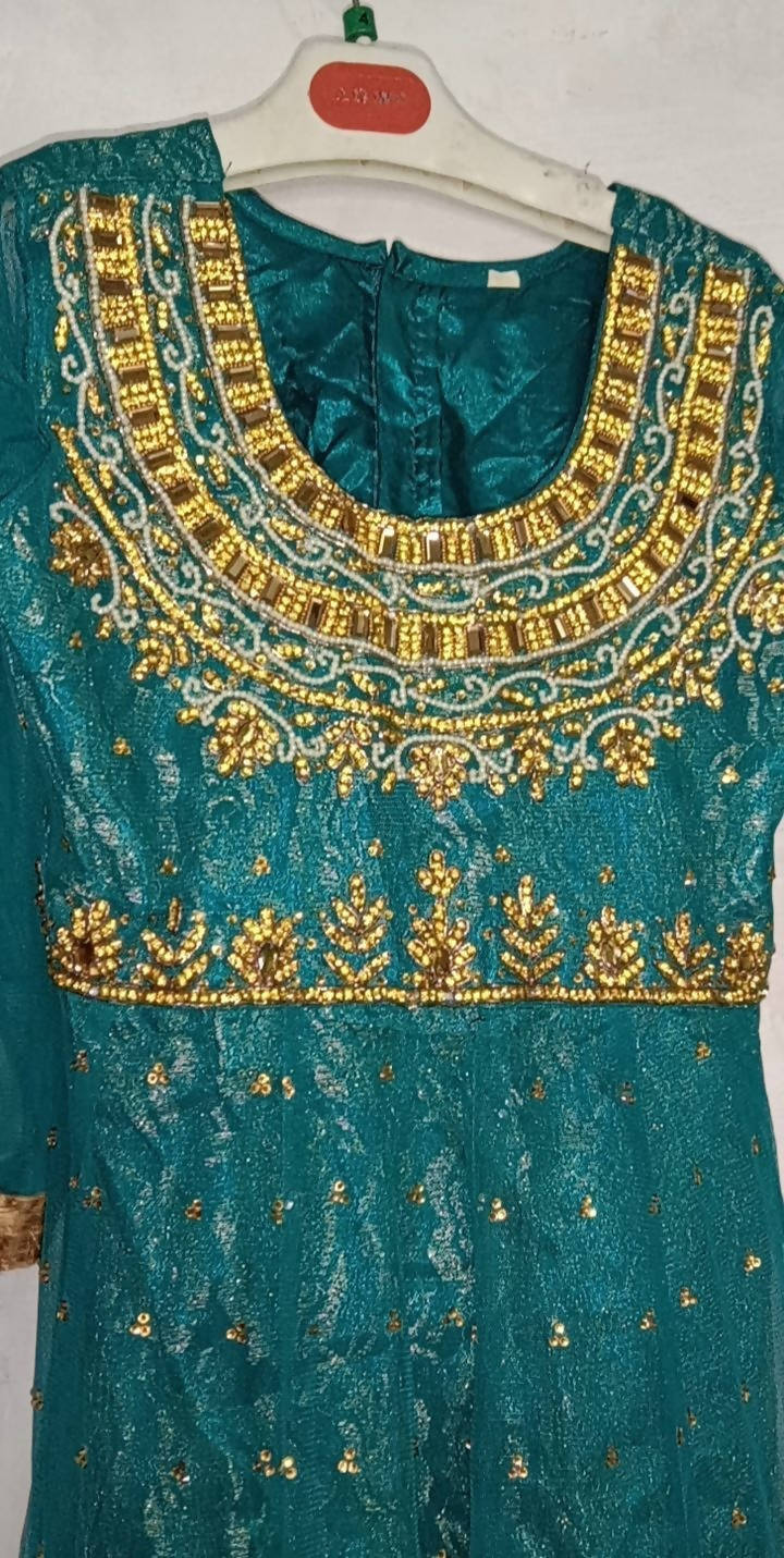 Short Frok with Gharara | Kids | Girls Shalwar Kameez | 11 to 12 Yrs | Worn Once