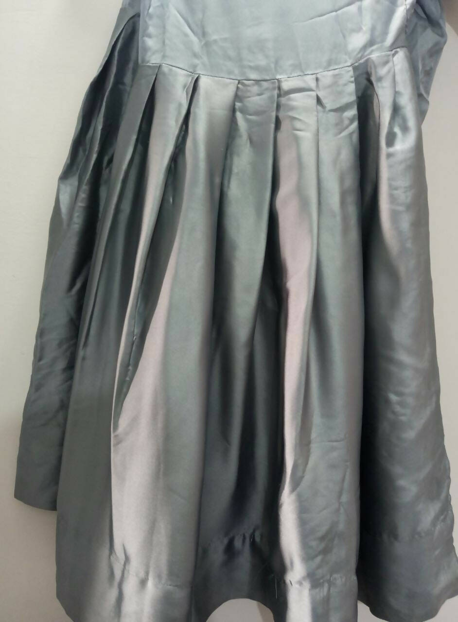 Gray Peplum With Gharara | Women Formals | Small | Worn Once