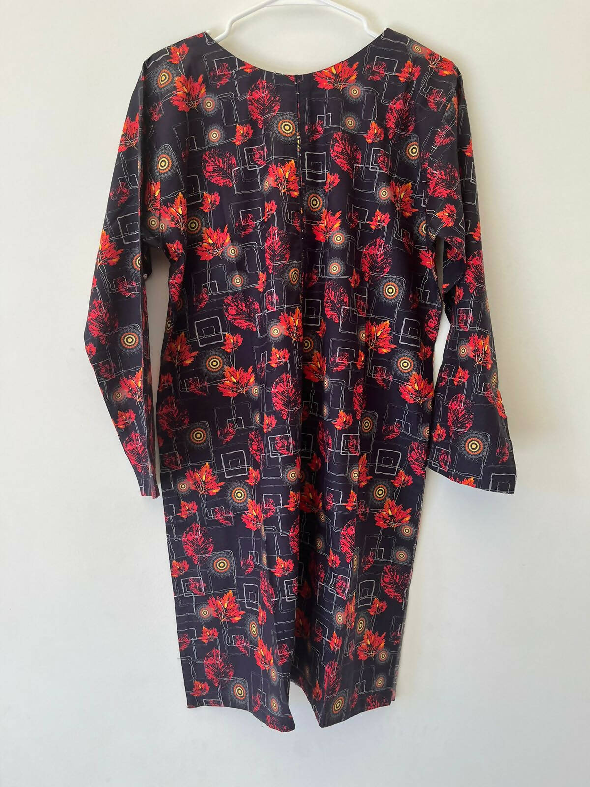 Black and Red Printed Kurta| Women Locally Made Kurta | Large | Brand New