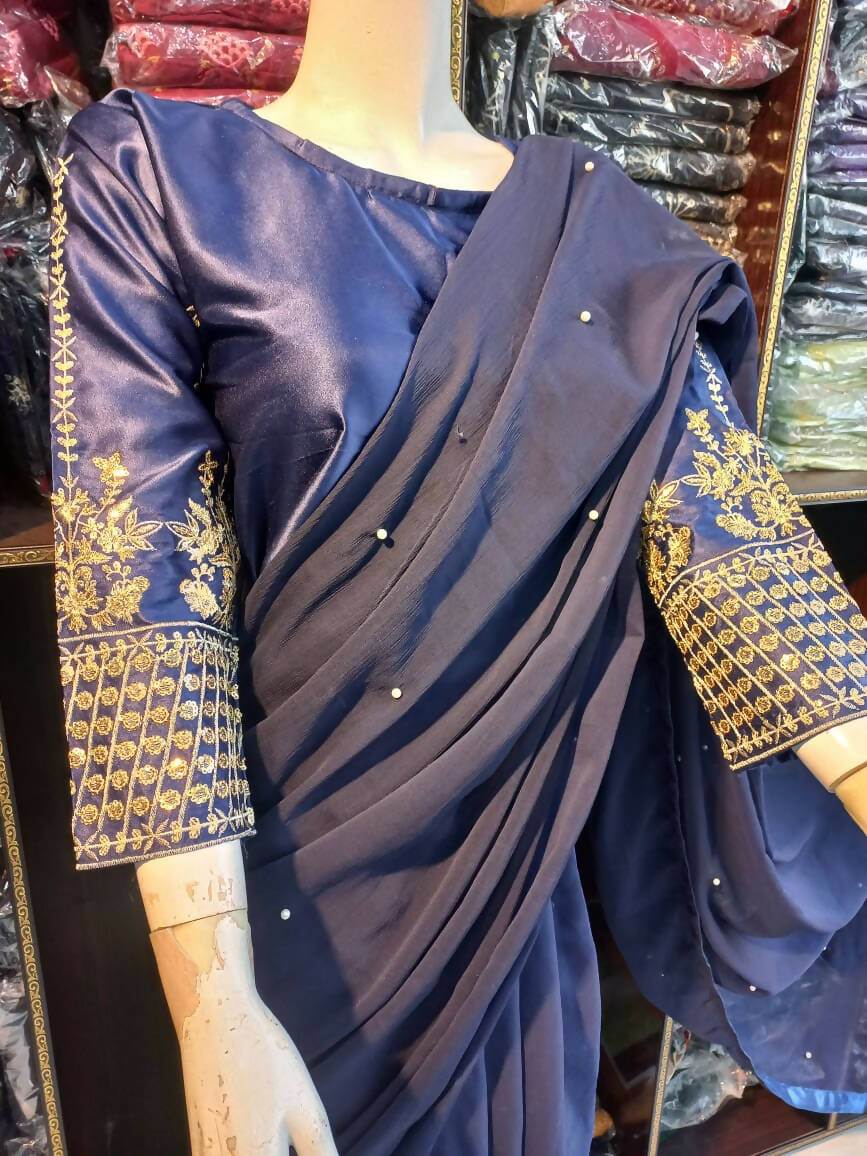 Chiffon Pearls Saree | Women Sarees | Women Formals | 7 Yards | Brand New