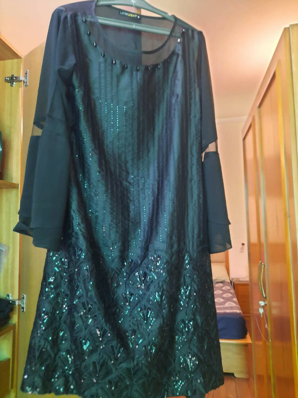 Limelight | Black Silk Kurta | Women Branded Kurta | Medium | Worn Once