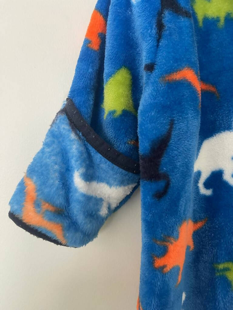 Hatley | Blue fleece warm suit with hoodie (12-18m) | Kids Bodysuits & Onesies | Preloved