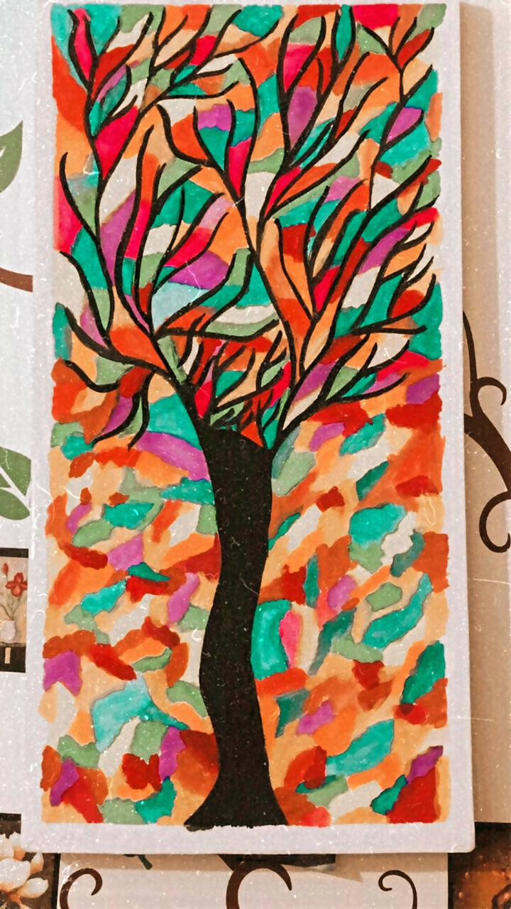 Tree Painting |For Your Home | Art & Paintings |12 x24| New