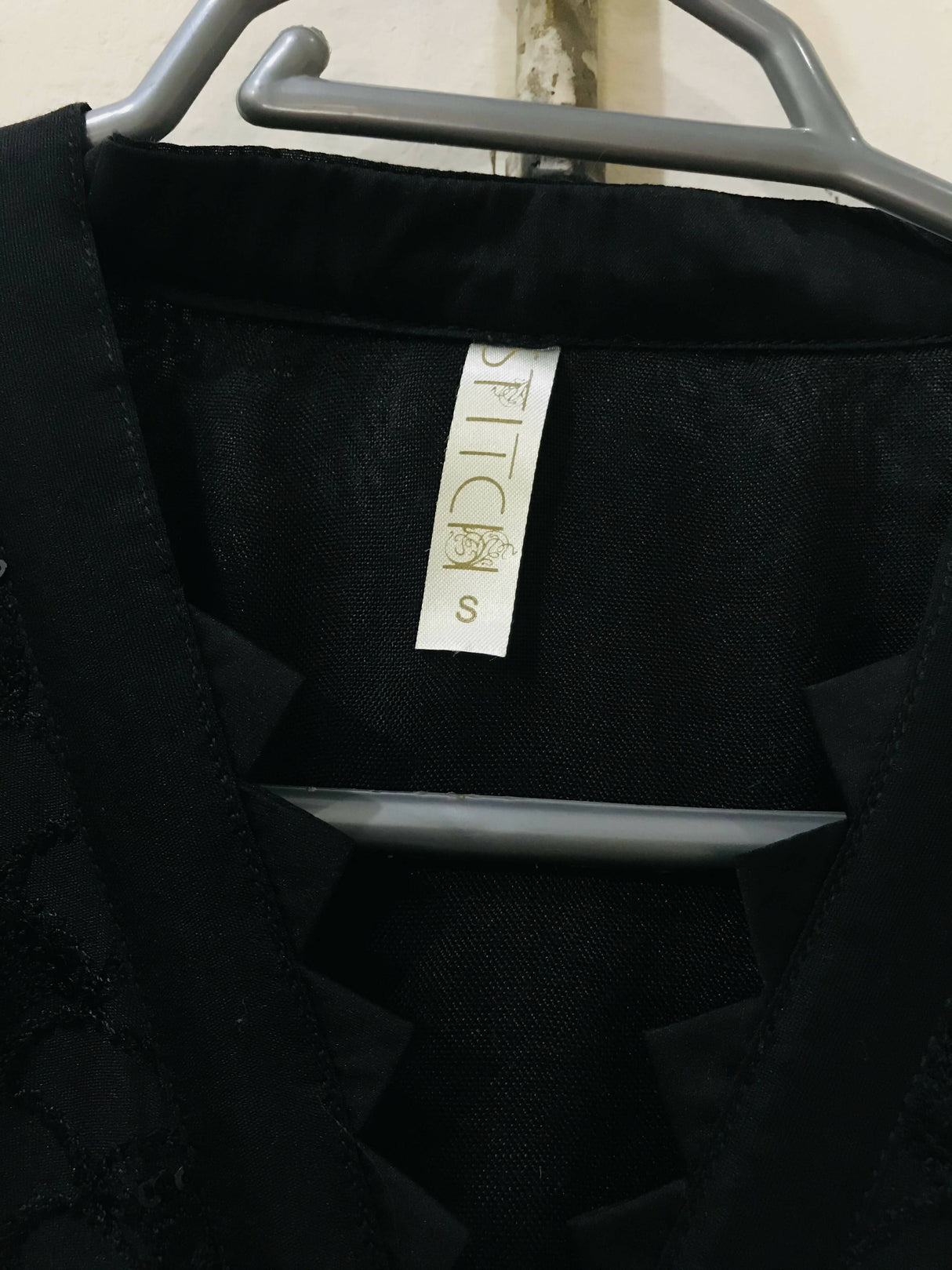 Cross Stitch | Black Color Kurta | Women Branded Kurta| Medium | Worn Once