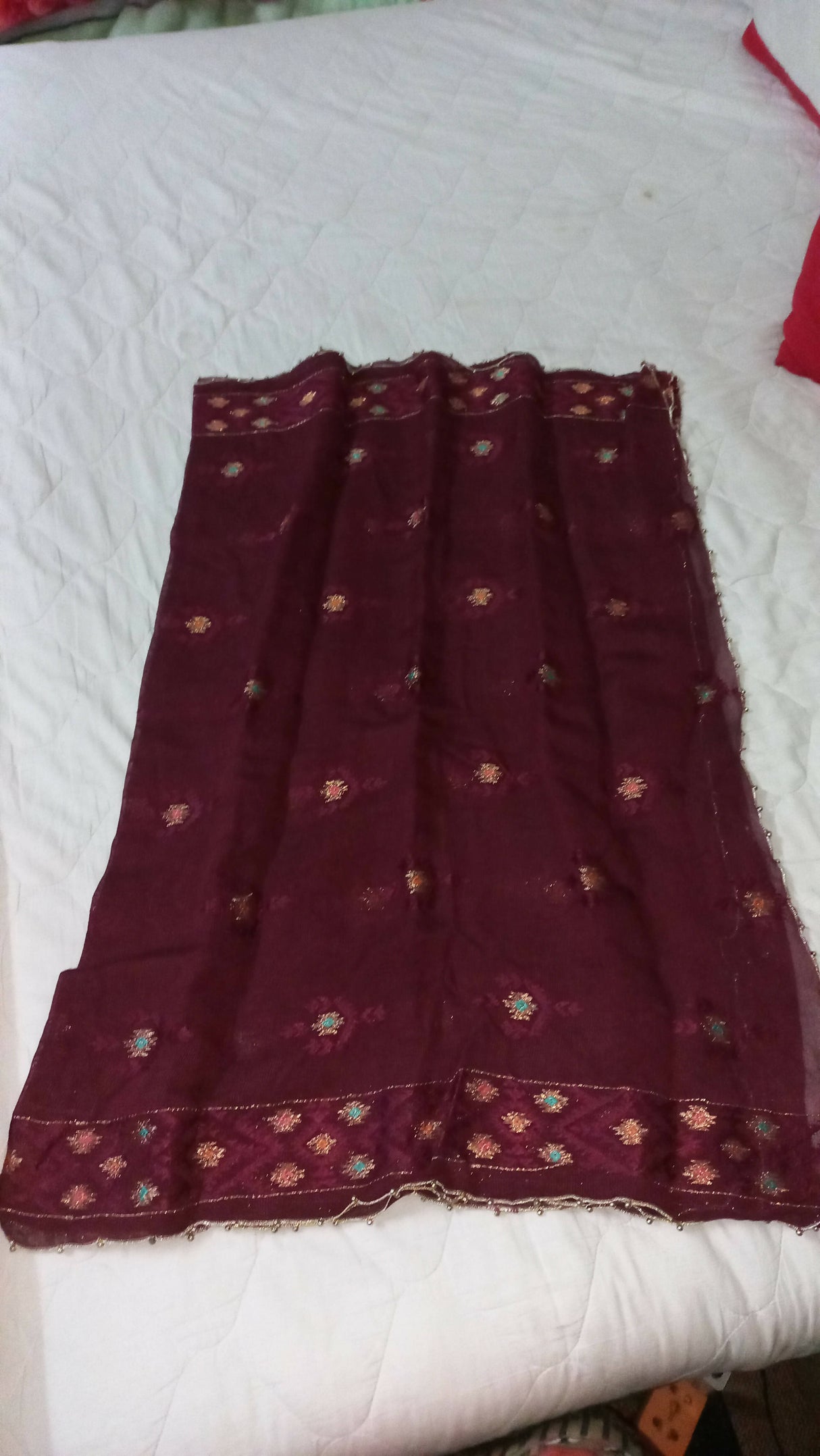 Bareeze | Cotton Net 3 Pc Suit | Women Branded Formals | Medium | Worn Once