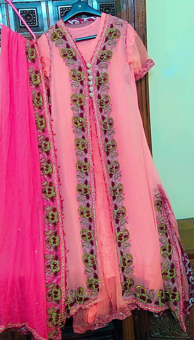 Front open gown Style Frock | Women Locally Made Formals | Medium | Worn Once