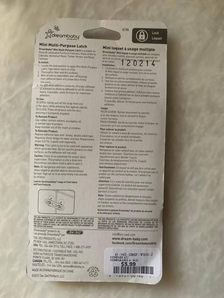 Dreambaby | 2 Mini Multipurpose Latch | Baby Accessories | Brand New