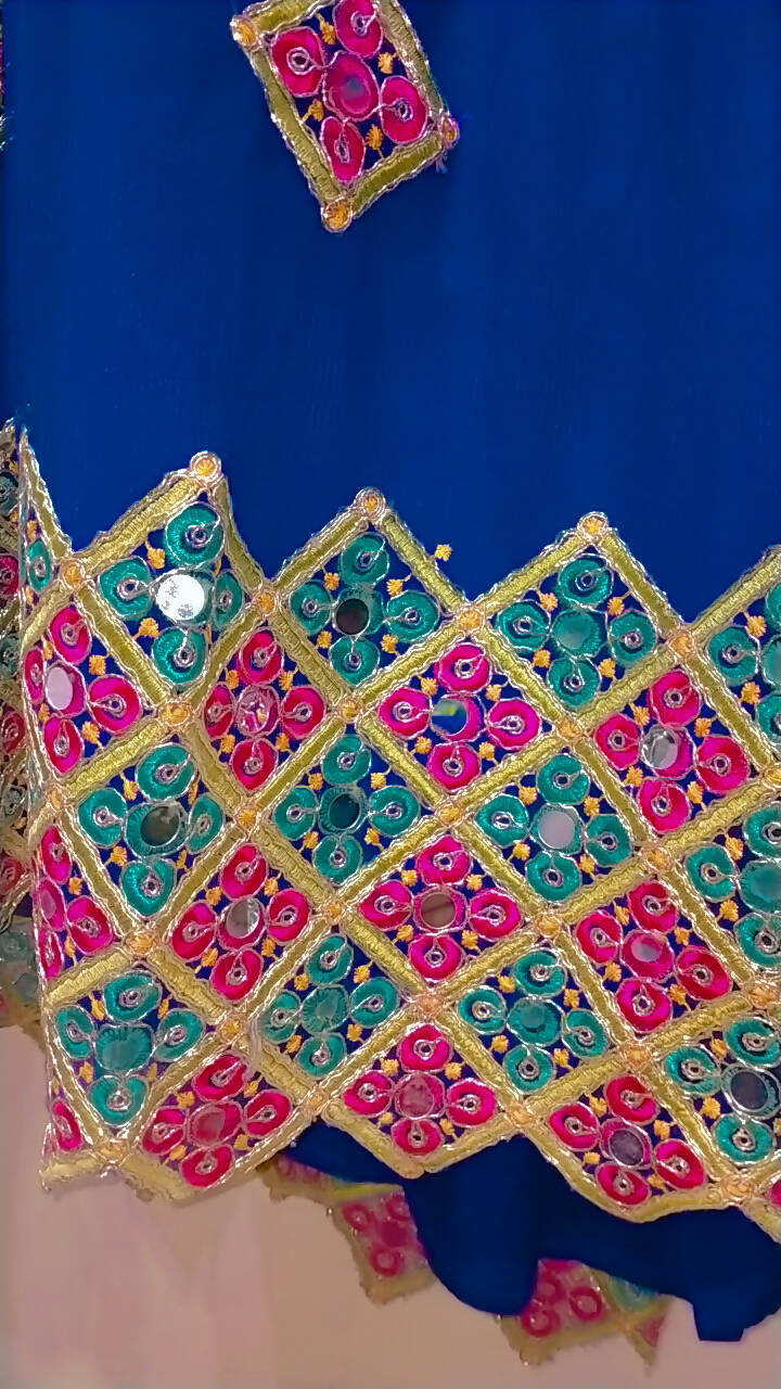 Blue Fancy Lehnga Suit | Women Locally Made Formals | Medium | Worn Once