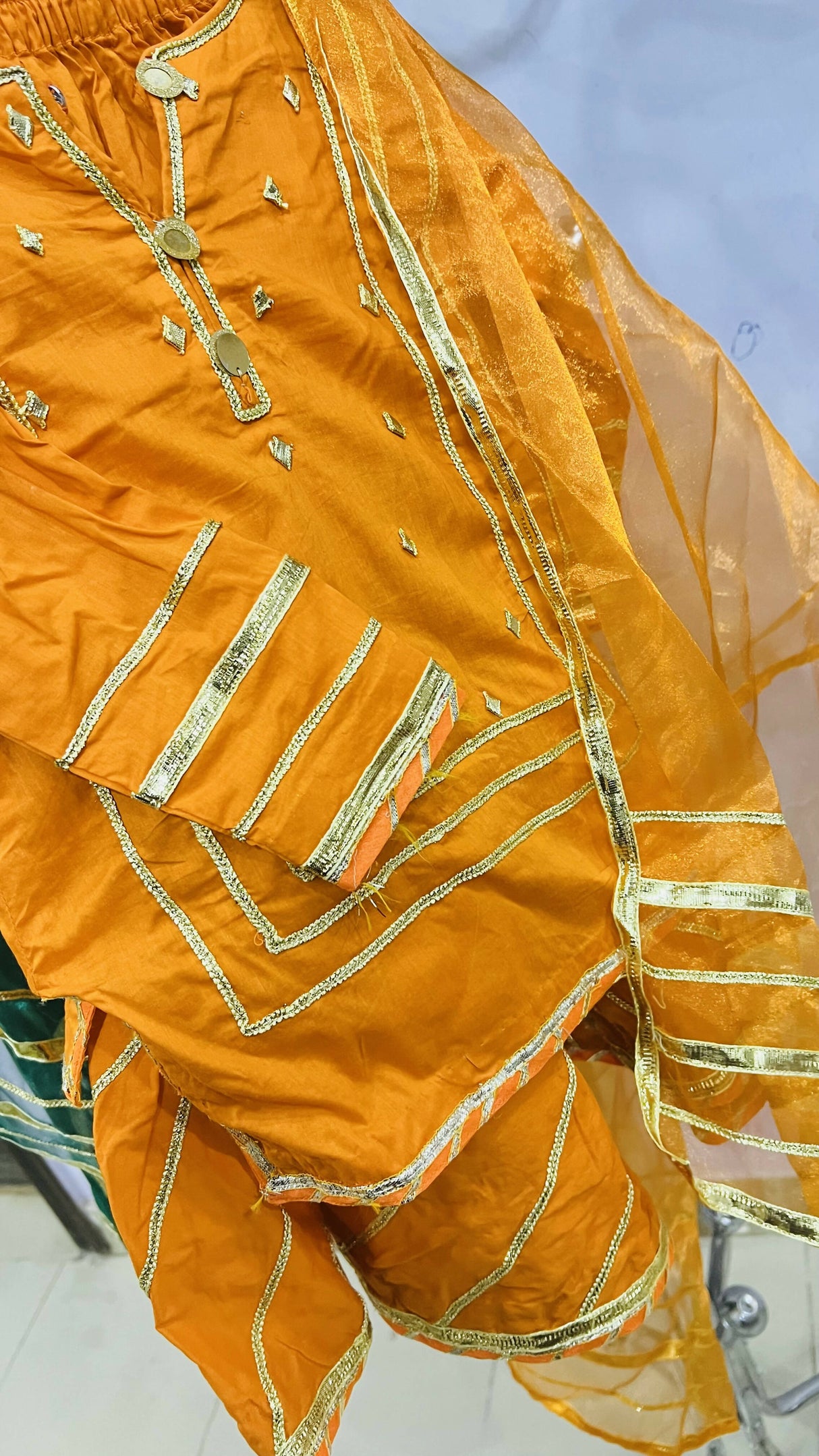 Yellow & Girl Gharara | Kids | Girls Shalwar Kameez | 3 Yrs & 5 Yrs | Worn Once