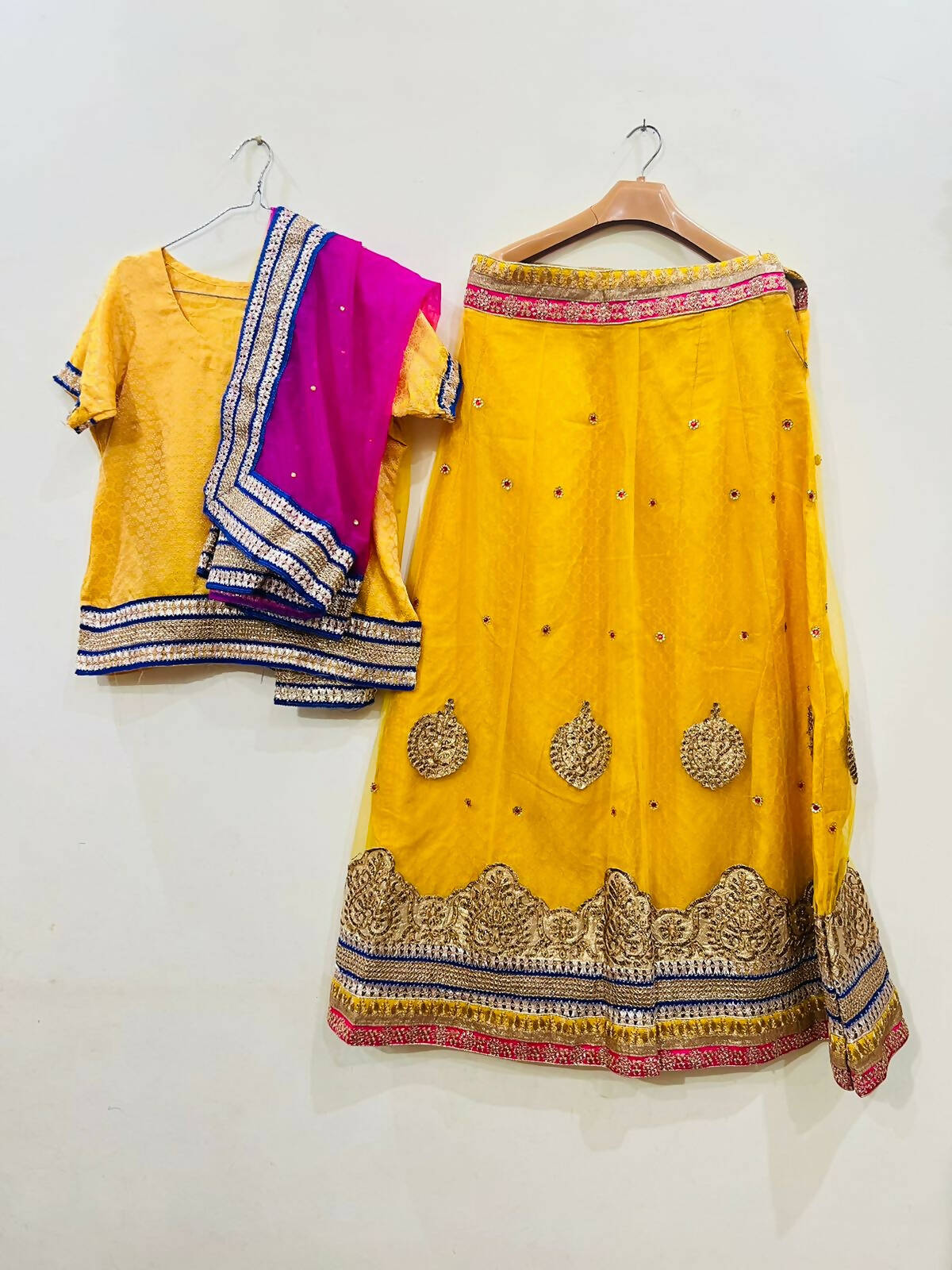 Yellow Stunning Mehendi Lehnga | Women Bridals | Medium | Worn Once