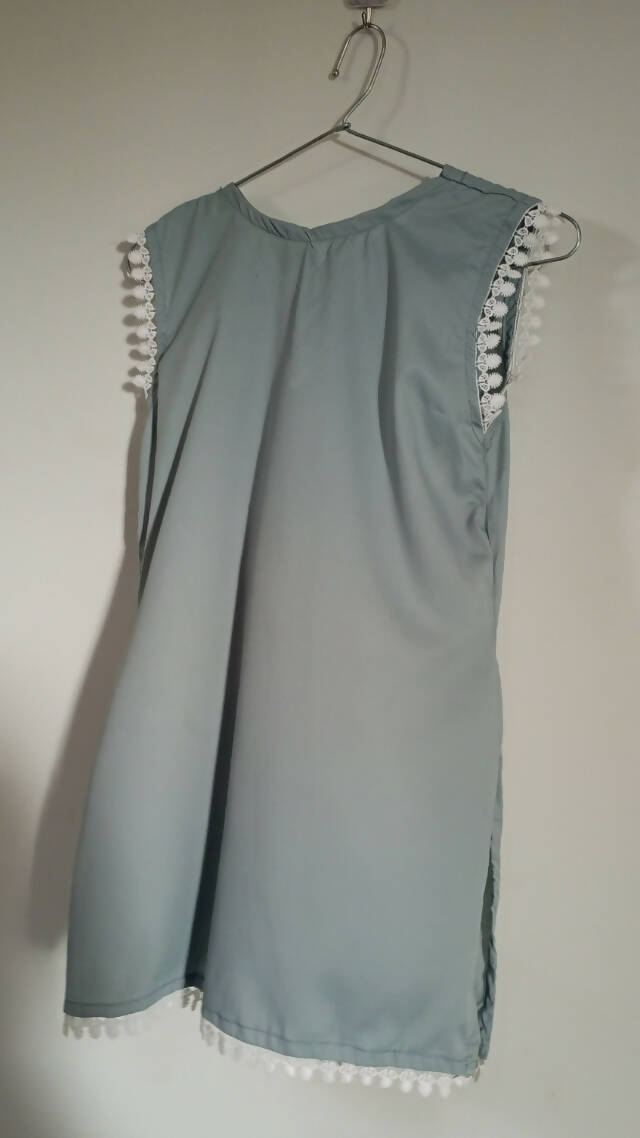 Ice blue sleeveless Top | Women Tops & Shirts | Small to Large | New