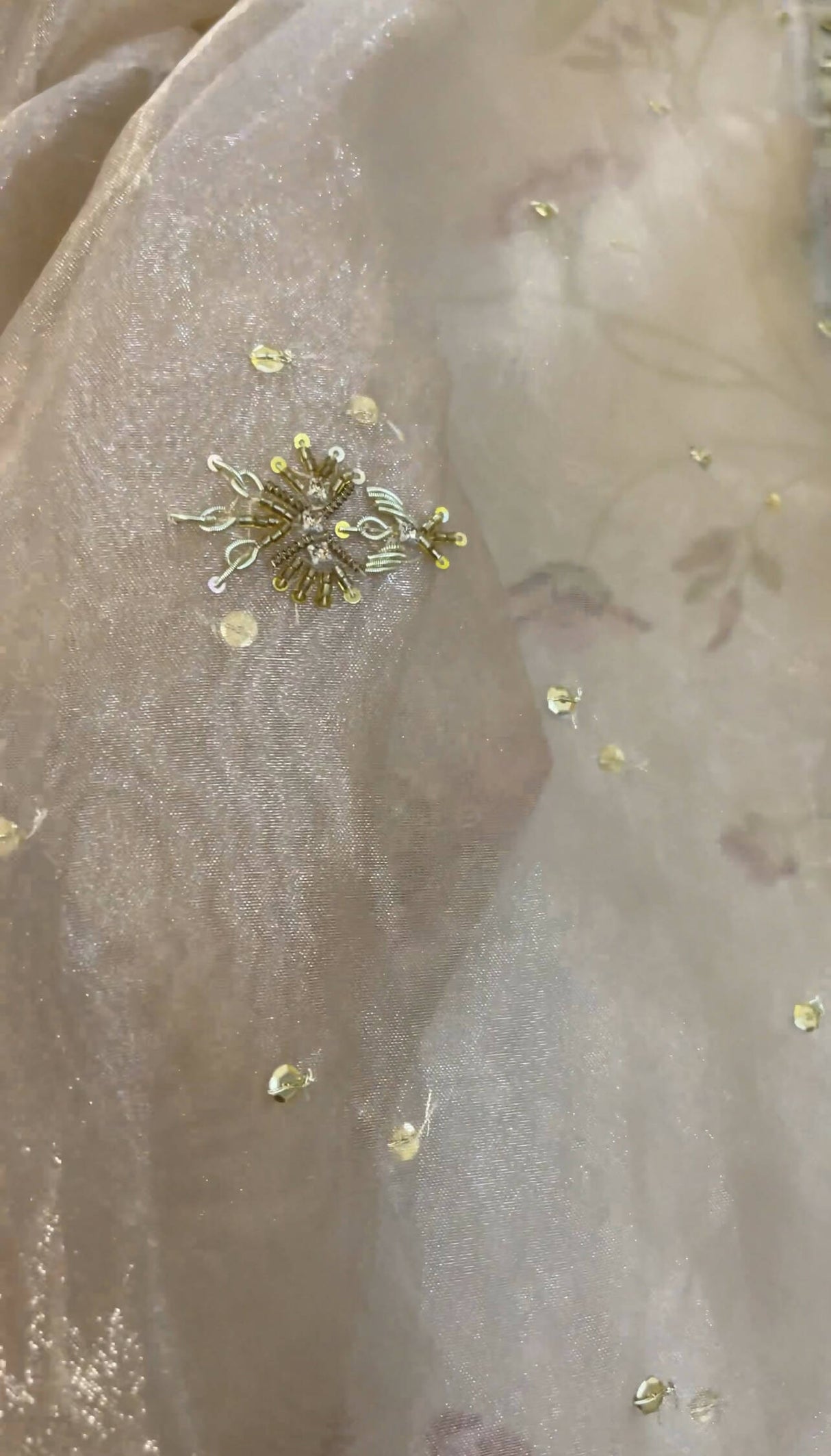 Meena Kari | Stunning Ivory Pink Suit | Women Bridals | Small | Preloved