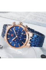Buy Mini Focus Blue Stainless Steel Blue Dial Quartz Watch for Gents- MF0282G-02 in Pakistan