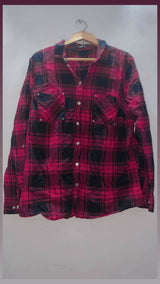 Red Western Button Down | Women Tops & Shirts | Medium | Preloved
