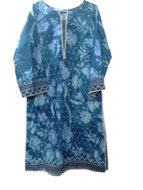 J.Junaid Jamshed | Women Branded Kurta | Blue | Medium | New