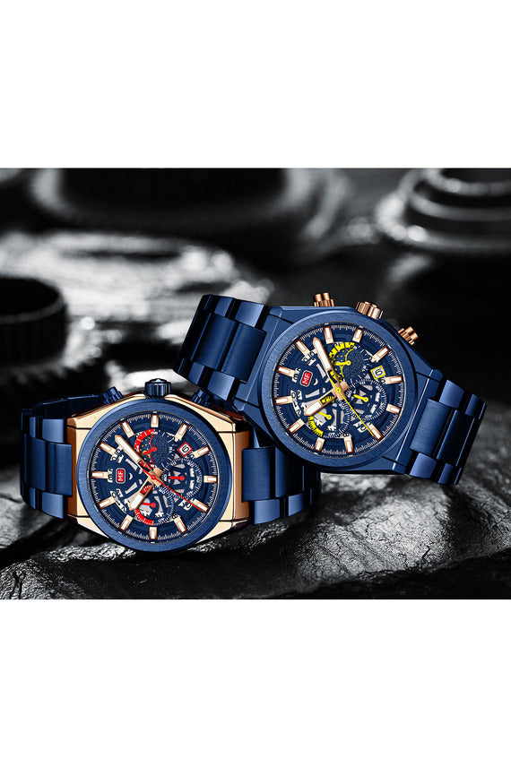 Buy Mini Focus Blue Stainless Steel Blue 41.9 mm Dial Quartz Gents Watch- MF0339G-04 in Pakistan
