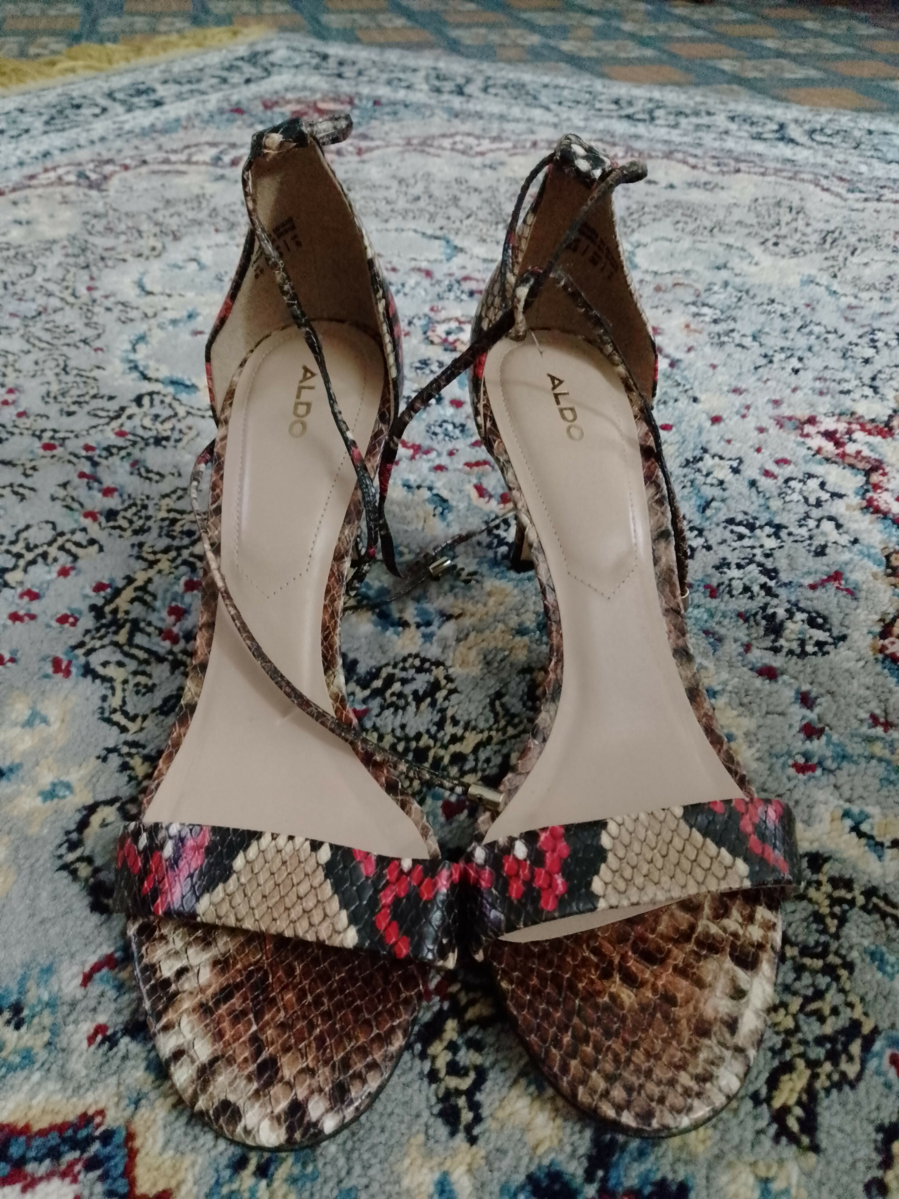 Aldo snake print heels hotsell