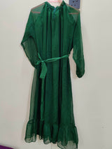 Bottle Green Maxi | Women Frocks & Maxis | Medium | New