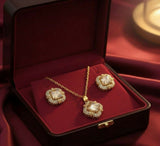 Square Pendant Set-00271 | Women Jewelry | Necklaces & Pendants | Casual jewelry sets | Brand New